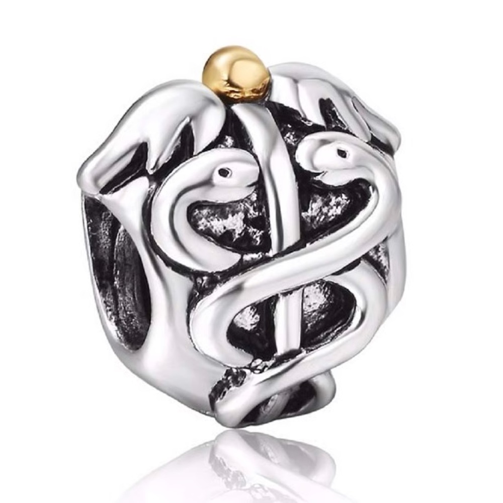 Authentic Pandora Caduceus Charm Bead